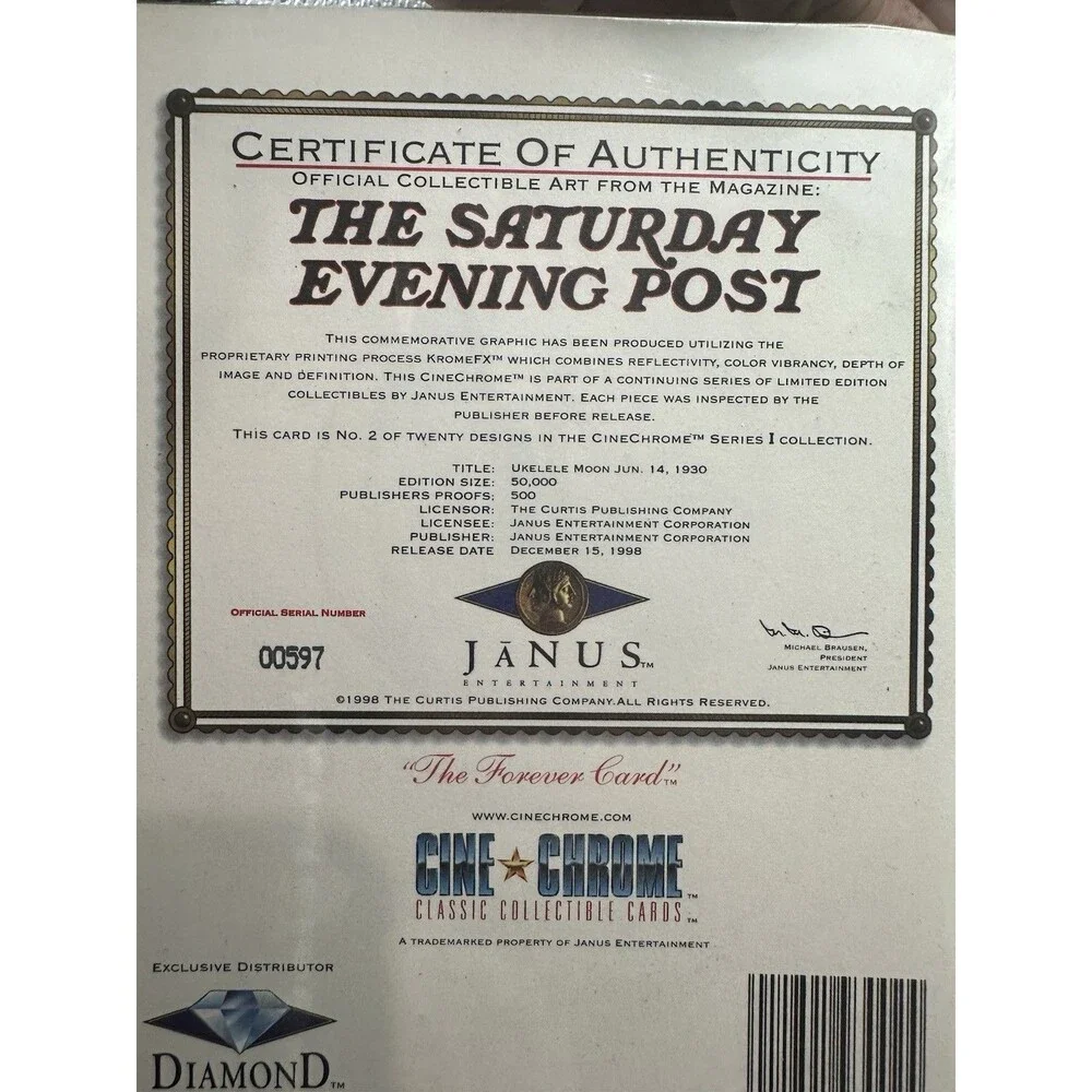 Cine Chrome Cards SATURDAY EVENING POST Classic Collectible Lot Of 13